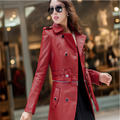 韓版中大尺碼修身顯瘦長款皮衣可拆卸為短款皮衣外套夾克(黑、紅、咖啡、紫玫紅4色可選) 171112020_1 韓版中大尺碼修身顯瘦長款皮衣可拆卸為短款皮衣外套夾克(黑、紅、咖啡、紫玫紅4色可選) 171112020_1