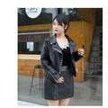 韓版大尺碼皮衣夾克女外套修身顯瘦保暖防風(體重100kg胸圍122公分也有尺碼) 171205002_1 韓版大尺碼皮衣夾克女外套修身顯瘦保暖防風(體重100kg胸圍122公分也有尺碼) 171205002_1