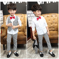 新款男童格子背心+襯衫+長褲 三件套裝/中大童花童禮服 (2色) 新款男童格子背心+襯衫+長褲 三件套裝/中大童花童禮服 (2色)