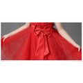 新款中大童花朵蝴蝶結蓬蓬公主裙/禮服(紅色)_3 新款中大童花朵蝴蝶結蓬蓬公主裙/禮服(紅色)_3