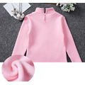冬款中大童加絨長袖公主上衣/內搭衣(粉/白) 艾莎款_1 冬款中大童加絨長袖公主上衣/內搭衣(粉/白) 艾莎款_1