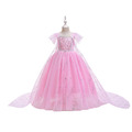 秋裝新款中大童閃亮艾莎公主長披風公主裙(粉色)_5 秋裝新款中大童閃亮艾莎公主長披風公主裙(粉色)_5
