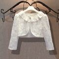 夏款韓版中大童蕾絲短版長袖外套/禮服披肩 夏款韓版中大童蕾絲短版長袖外套/禮服披肩