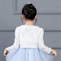 夏款韓版中大童蕾絲短版長袖外套/禮服披肩_4 夏款韓版中大童蕾絲短版長袖外套/禮服披肩_4