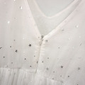2021夏裝韓版中大童V領星星網紗長款公主裙(白/咖啡)_12 2021夏裝韓版中大童V領星星網紗長款公主裙(白/咖啡)_12
