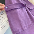 2020秋款韓版中大童休閒工裝寬版紫色長褲_8 2020秋款韓版中大童休閒工裝寬版紫色長褲_8