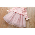 2020冬款加絨韓版中大童毛衣珍珠蝴蝶結拼接網紗公主裙(粉色)_4 2020冬款加絨韓版中大童毛衣珍珠蝴蝶結拼接網紗公主裙(粉色)_4