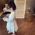 2021春裝韓版中大童羽毛剪花長袖蓬蓬公主裙_5 2021春裝韓版中大童羽毛剪花長袖蓬蓬公主裙_5