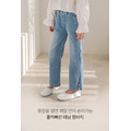 【韓國正品】春款中大童直筒寬鬆牛仔褲/長褲(2色)_1 【韓國正品】春款中大童直筒寬鬆牛仔褲/長褲(2色)_1