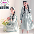 【韓國正品】春款中大童森系拼接款花邊連衣裙 【韓國正品】春款中大童森系拼接款花邊連衣裙