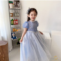 2021夏款韓版冰雪奇緣艾莎澎澎袖雪花網紗長款公主裙/花童/畢業禮服(露背款)_2 2021夏款韓版冰雪奇緣艾莎澎澎袖雪花網紗長款公主裙/花童/畢業禮服(露背款)_2