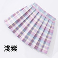 2021夏裝韓版中大童格子裙防走光裙褲(4色)A_1 2021夏裝韓版中大童格子裙防走光裙褲(4色)A_1