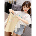 2021夏裝韓版中大童荷葉邊蕾絲袖上衣/T恤_3 2021夏裝韓版中大童荷葉邊蕾絲袖上衣/T恤_3
