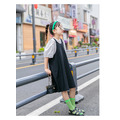 2021夏裝韓版中大童澎澎袖上衣+綁帶吊帶裙二件套_4 2021夏裝韓版中大童澎澎袖上衣+綁帶吊帶裙二件套_4