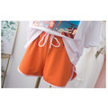 2021夏裝韓版中大童寬鬆版印花上衣+橘色短褲二件套_10 2021夏裝韓版中大童寬鬆版印花上衣+橘色短褲二件套_10