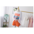 2021夏裝韓版中大童寬鬆版印花上衣+橘色短褲二件套_6 2021夏裝韓版中大童寬鬆版印花上衣+橘色短褲二件套_6