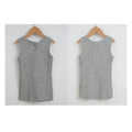 2021夏裝中大童天絲棉吊帶牛仔九分褲+灰色背心二件套_7 2021夏裝中大童天絲棉吊帶牛仔九分褲+灰色背心二件套_7