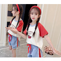 2021夏裝韓版中大童草莓拼色上衣+短褲二件套/休閒服_5 2021夏裝韓版中大童草莓拼色上衣+短褲二件套/休閒服_5