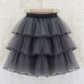 2021夏裝韓版中大童蛋糕澎澎裙/半身裙(深灰色) 2021夏裝韓版中大童蛋糕澎澎裙/半身裙(深灰色)