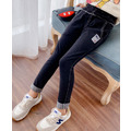 2021秋裝韓版中大童緊身休閒長褲/黑色牛仔褲_1 2021秋裝韓版中大童緊身休閒長褲/黑色牛仔褲_1