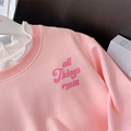 2022春裝韓版中大童英文印花假二件上衣+條紋內搭褲二件套(粉色)_7 2022春裝韓版中大童英文印花假二件上衣+條紋內搭褲二件套(粉色)_7