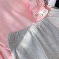 2022春裝韓版中大童英文印花假二件上衣+條紋內搭褲二件套(粉色)_6 2022春裝韓版中大童英文印花假二件上衣+條紋內搭褲二件套(粉色)_6