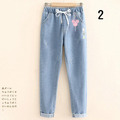 2022夏裝日系中大童愛心休閒牛仔長褲/親子裝/女裝(2款)_1 2022夏裝日系中大童愛心休閒牛仔長褲/親子裝/女裝(2款)_1