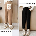 春裝韓版中大童燈芯絨加絨花朵長褲/休閒褲(2色) 春裝韓版中大童燈芯絨加絨花朵長褲/休閒褲(2色)