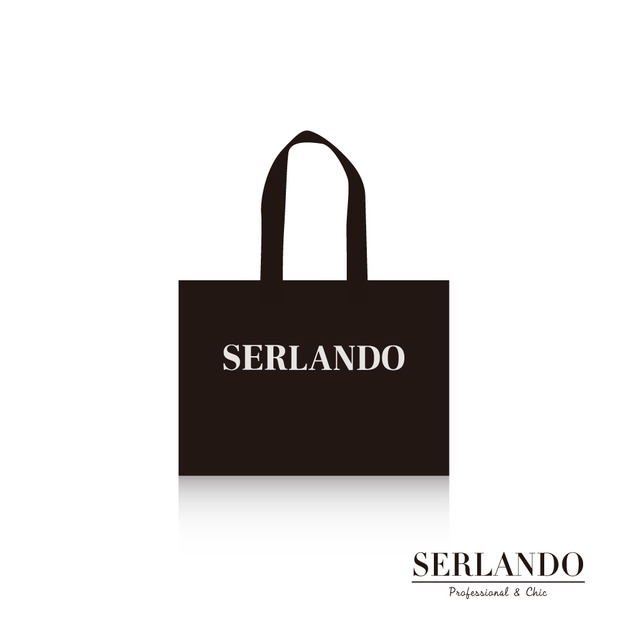 SERLANDO詩蘭朵|品牌小提袋(全黑)