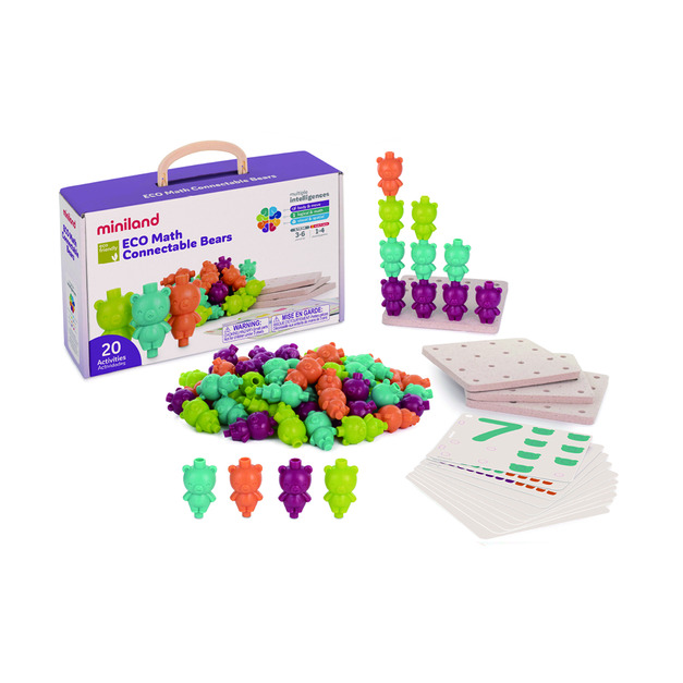 【西班牙miniland】ECO彩虹熊分類排序訓練64入 【西班牙miniland】ECO彩虹熊分類排序訓練64入