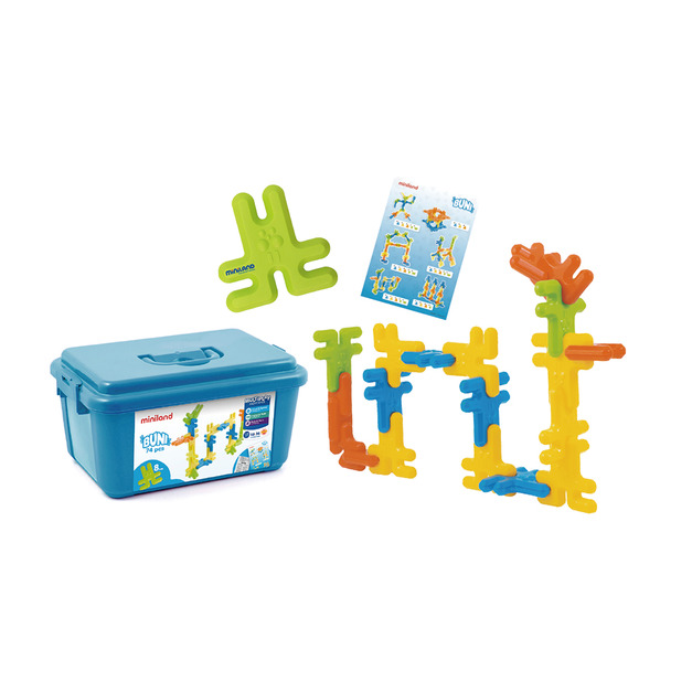 【西班牙miniland】小兔建構積木74件組(含手提箱) 【西班牙miniland】小兔建構積木74件組(含手提箱)