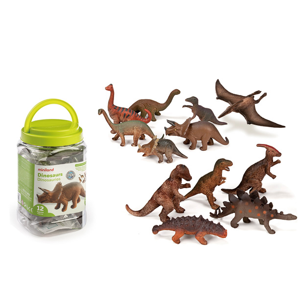 【西班牙miniland】動物星球12件組-恐龍歷險 【西班牙miniland】動物星球12件組-恐龍歷險