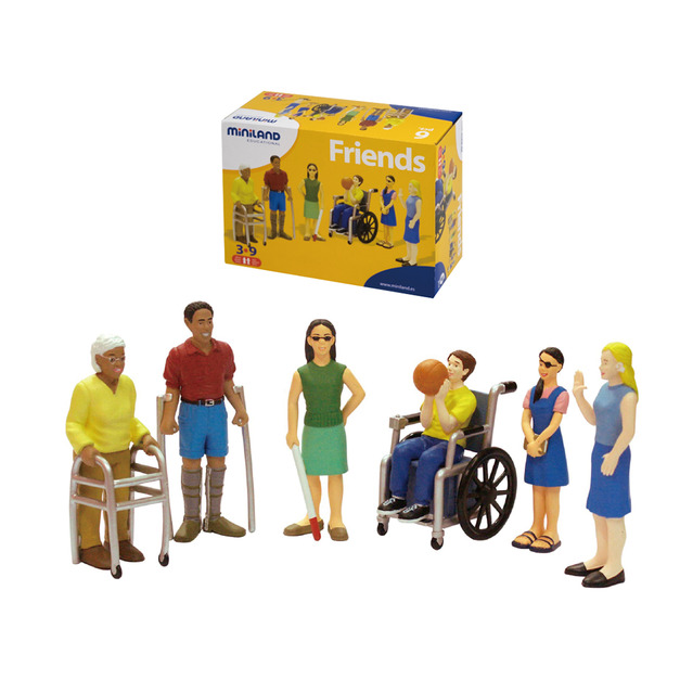 【西班牙miniland】身心障礙擬真人偶6入組 【西班牙miniland】身心障礙擬真人偶6入組