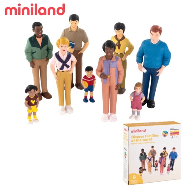 【西班牙miniland】多元文化造型人偶9件組 【西班牙miniland】多元文化造型人偶9件組