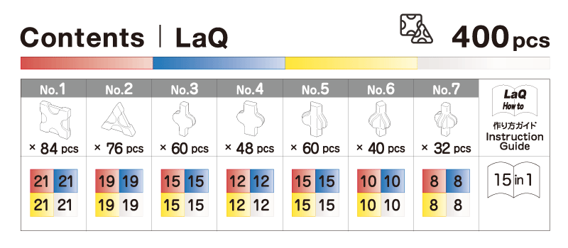 LaQ晶透任意變立體3D拼接積木