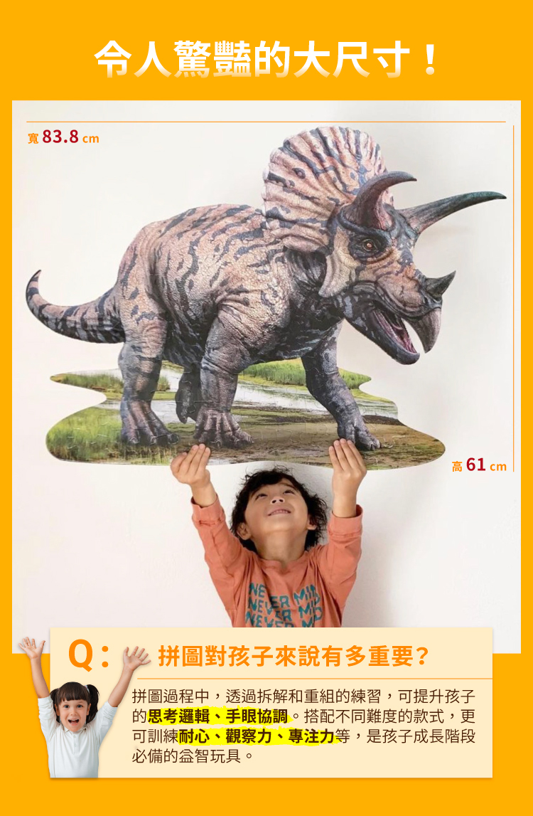 I AM 拼圖|我是三角龍, 100 系列