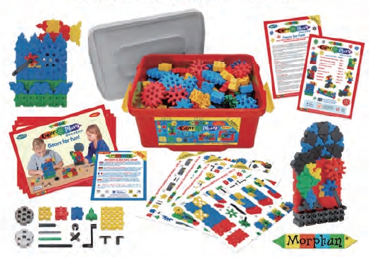 英國Morphun 莫兒方創意積木/Gearphun齒輪初階(200pcs)