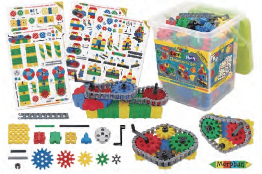 英國Morphun 莫兒方創意積木/Gearphun齒輪(270pcs)