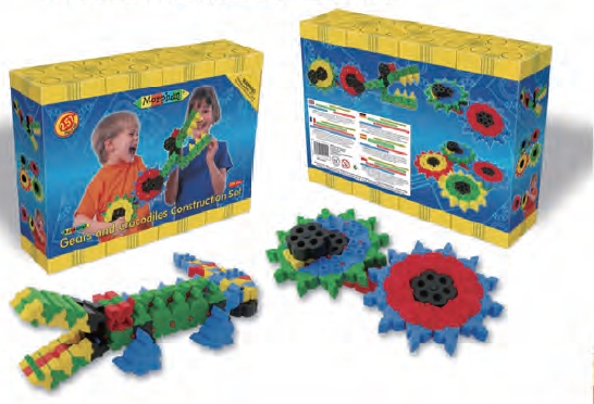 英國Morphun 莫兒方創意積木/Crocodile鱷魚齒輪(200pcs)