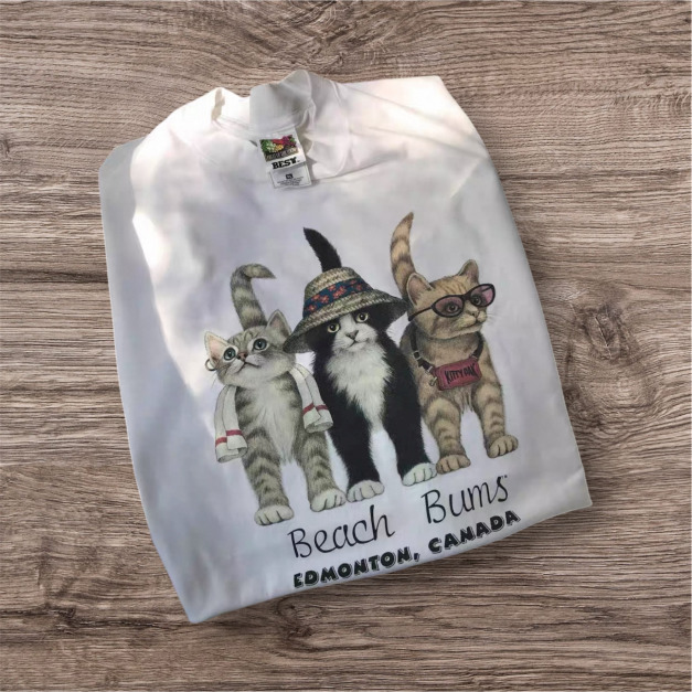 海灘貓寬鬆T恤(多款可選) 海灘貓寬鬆T恤(多款可選)