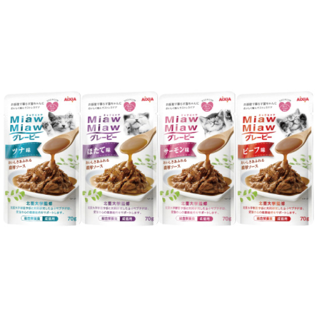 AIXIA 愛喜雅 妙喵濃厚主食軟包70g-隨機口味12包/箱 AIXIA 愛喜雅 妙喵濃厚主食軟包70g-隨機口味12包/箱