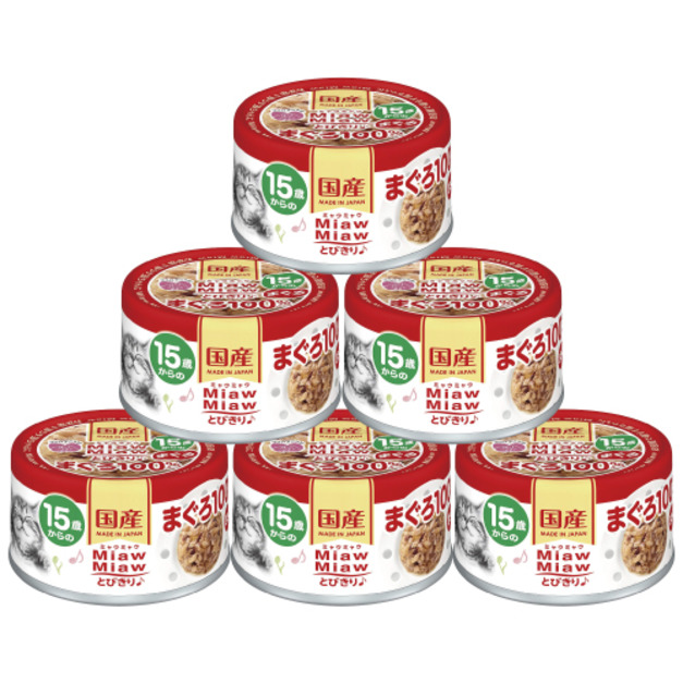 AIXIA 愛喜雅 Miaw 樂妙喵15歲7號貓罐60g-鮪魚(24罐/箱)