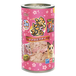日本 AkikA 漁極 無榖貓主食罐-鮪魚+鯛魚 160gx3罐 日本 AkikA 漁極 無榖貓主食罐-鮪魚+鯛魚 160gx3罐