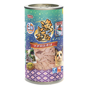 日本 AkikA 漁極 無榖貓主食罐-鮪魚+鯖魚 160gx3罐 日本 AkikA 漁極 無榖貓主食罐-鮪魚+鯖魚 160gx3罐
