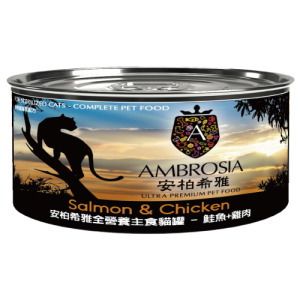 Ambrosia 安柏希雅 無穀全營養主食貓罐-鮭魚+雞肉 150g Ambrosia 安柏希雅 無穀全營養主食貓罐-鮭魚+雞肉 150g