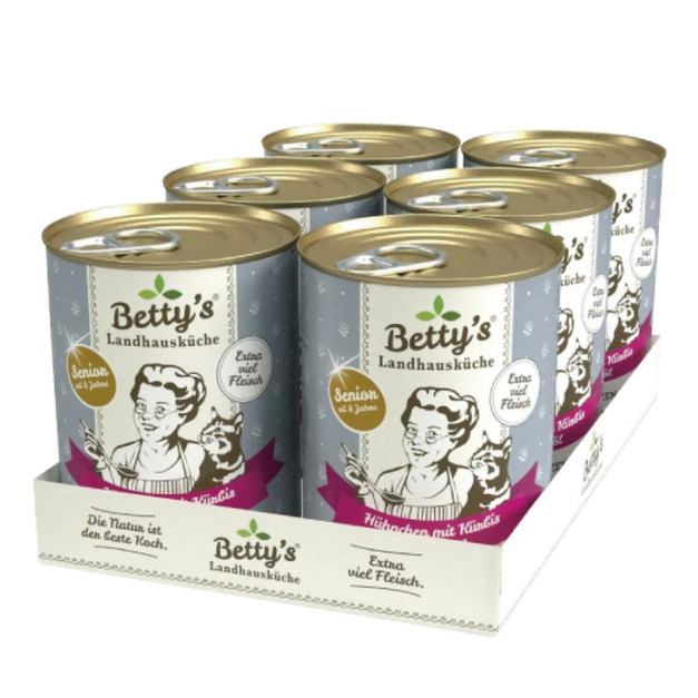 德國 Betty’s 蓓蒂奶奶 貓咪無穀主食罐-雞肉+南瓜+鮭魚油 400gx6入 德國 Betty’s 蓓蒂奶奶 貓咪無穀主食罐-雞肉+南瓜+鮭魚油 400gx6入