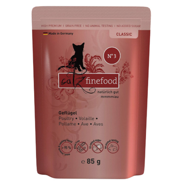 德國 凱茲 CATZ 經典美食家系列主食餐包3號-家禽 85g
