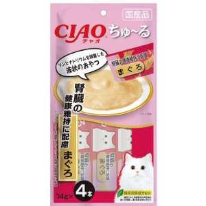 CIAO 啾嚕肉泥 腎臟保健 (鮪魚)14g*4條 CIAO 啾嚕肉泥 腎臟保健 (鮪魚)14g*4條