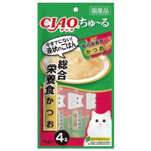 CIAO 啾嚕肉泥 綜合營養食 (鰹魚)14g*4條 CIAO 啾嚕肉泥 綜合營養食 (鰹魚)14g*4條