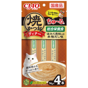 CIAO 烤鰹魚肉泥-扇貝高湯 14gx4入 CIAO 烤鰹魚肉泥-扇貝高湯 14gx4入